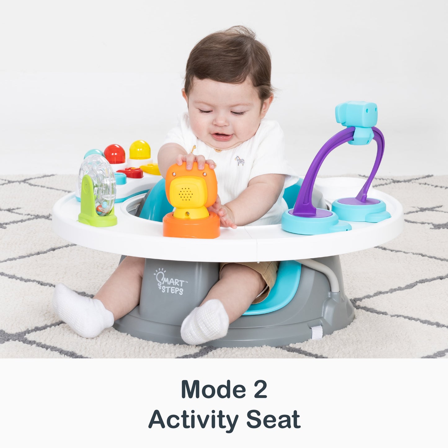 5-in-1 Explore N’ Play Booster Seat – Baby Activity Chair with Developmental Toys