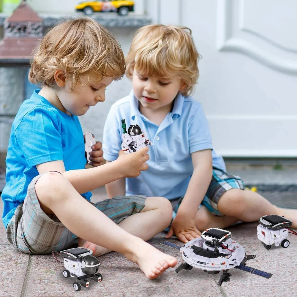 6-in-1 Space STEM Toy – Solar-Powered Robot Building Kit 