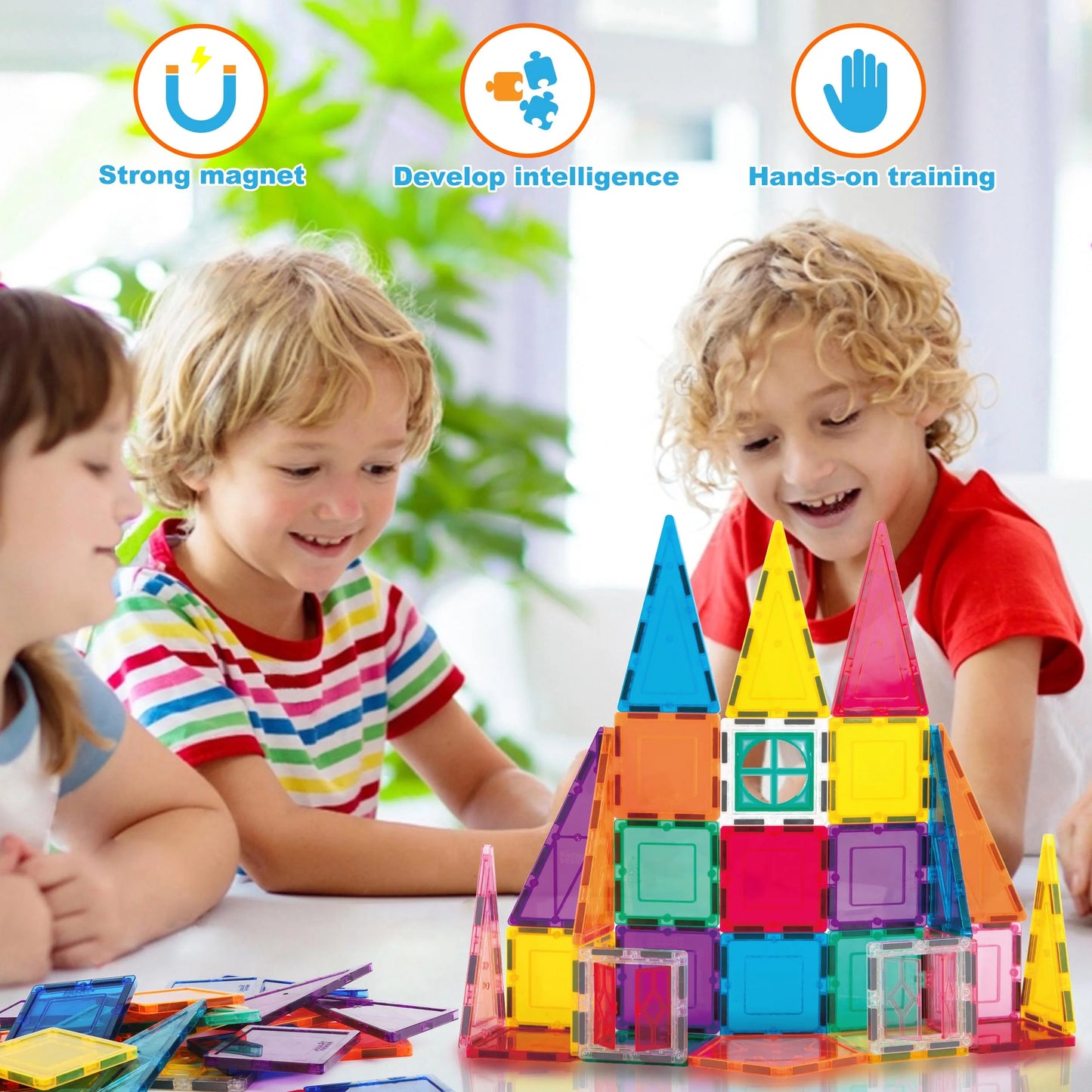  Magnetic Tiles – Rocket Theme  Building Blocks for Kids