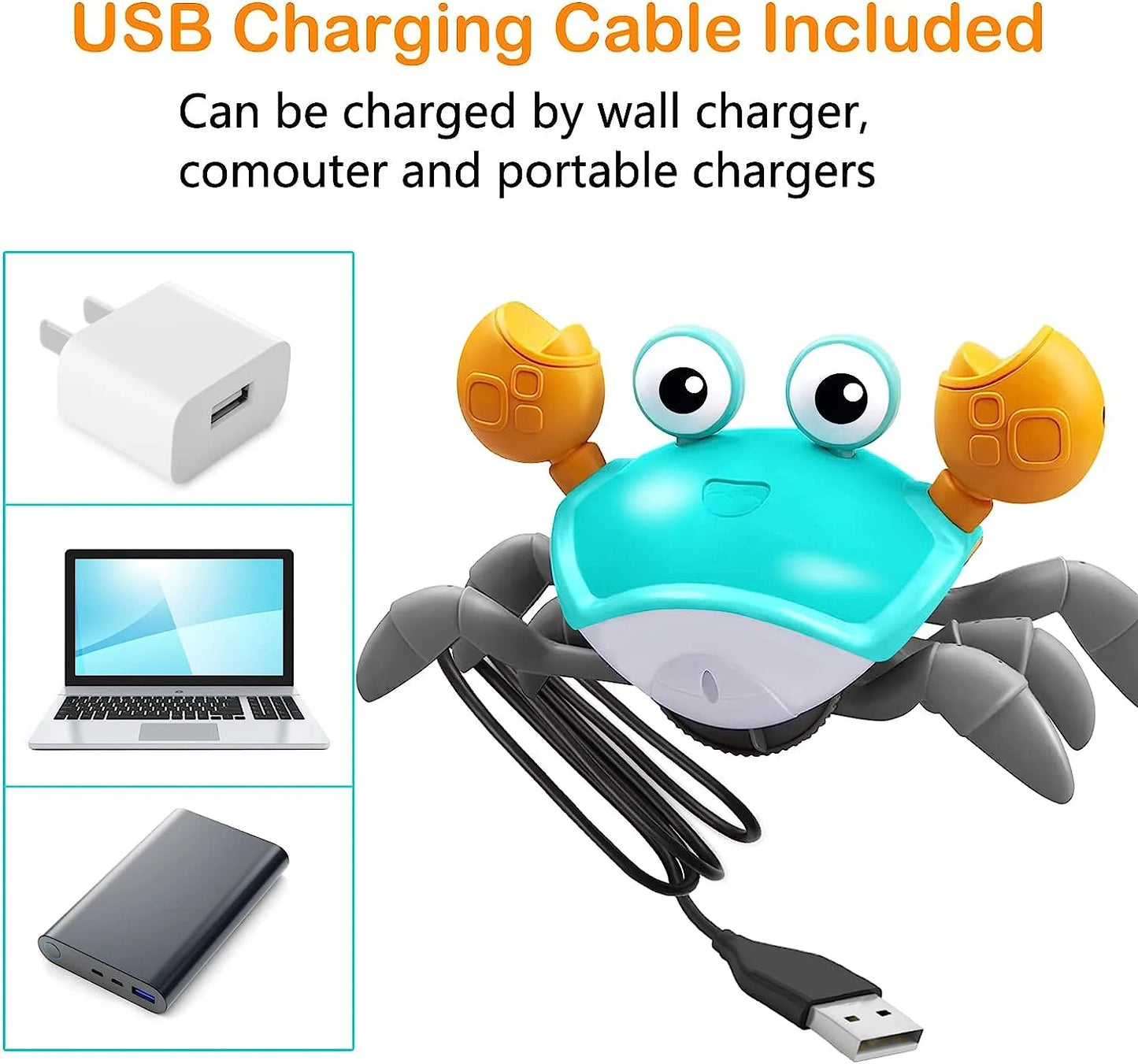 Crawling Crab Baby Toy – Light-Up Electronic Sensory Toy for Toddlers 