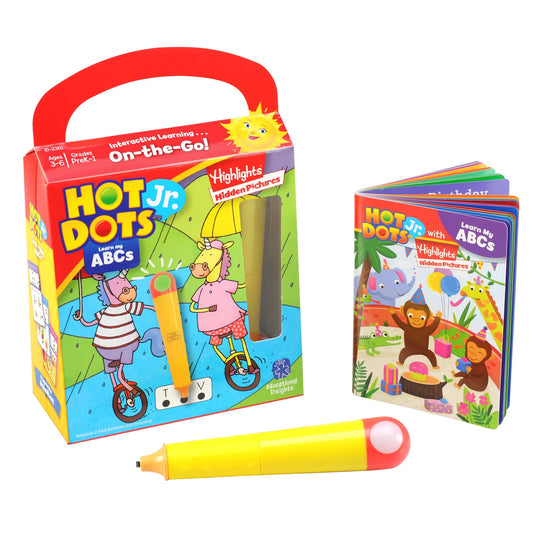 Hot Dots Jr. ABC Learning Set – 48 Early Lessons with Interactive Pen 