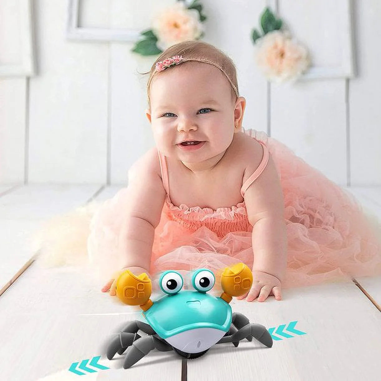 Crawling Crab Baby Toy – Light-Up Electronic Sensory Toy for Toddlers 