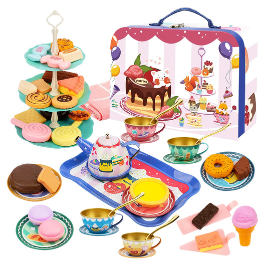 Kids Tea Party Playset – 50-Piece Tea Set for Girls 