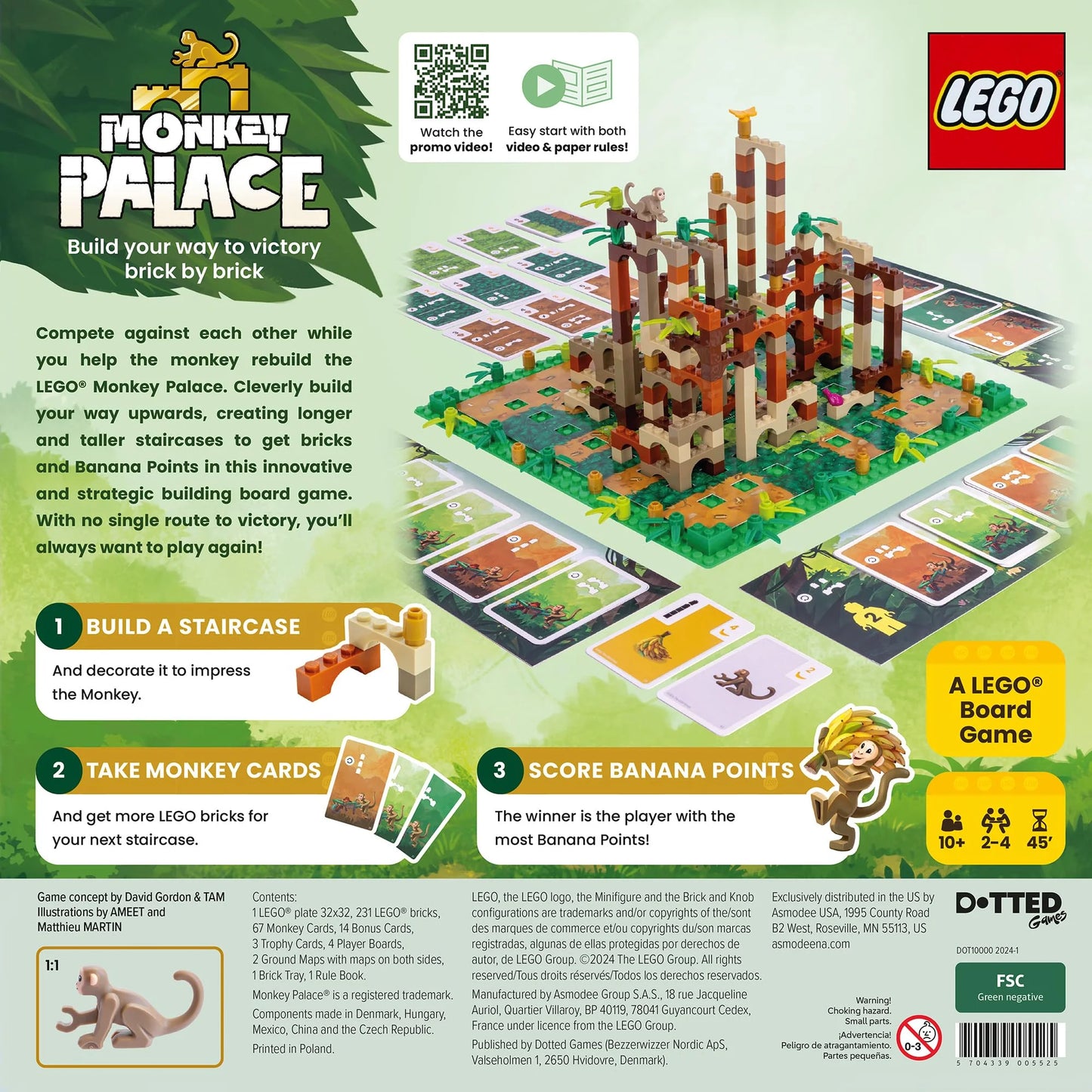 Lego Monkey Palace Strategy Board Game for Ages 10 and Up