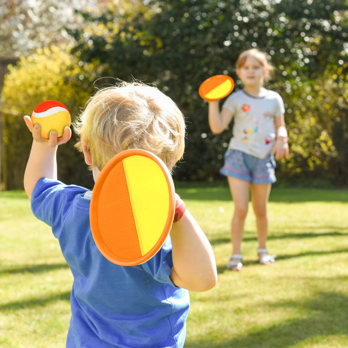 Sticky Ball Paddle Game – Toss & Catch Toy Set for Kids