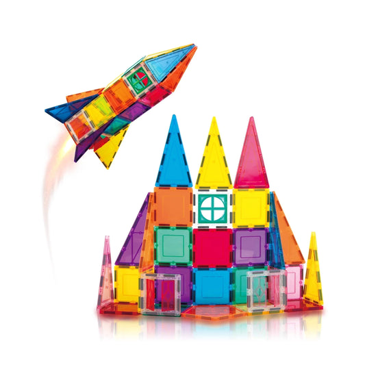  Magnetic Tiles – Rocket Theme  Building Blocks for Kids