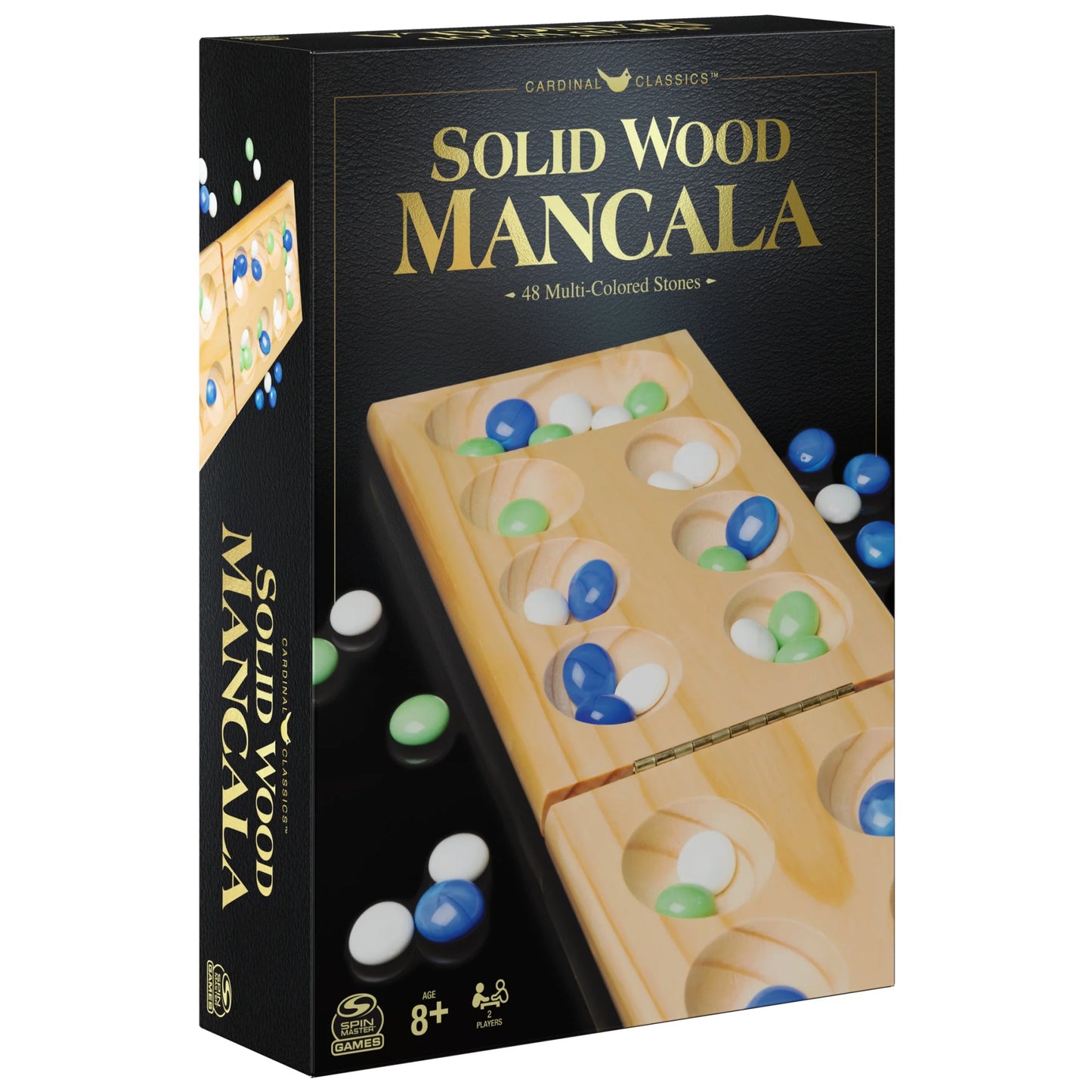 Classic Mancala Game – Wooden Board Strategy Game by Spin Master 
