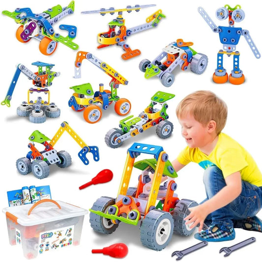Educational STEM Construction Kit – 10-in-1 Building Toys for Kids 
