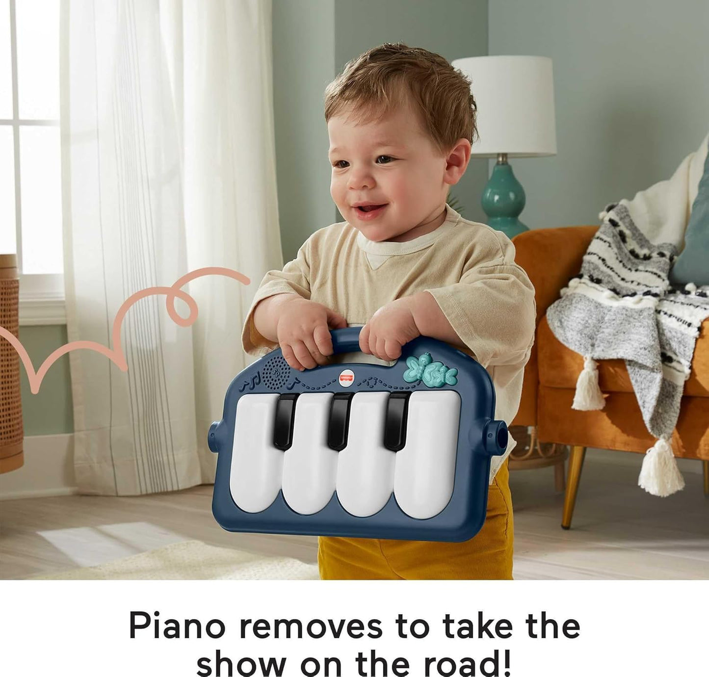 Baby Piano Playmat Gym – Kick & Play Musical Toy for Newborns to Toddlers