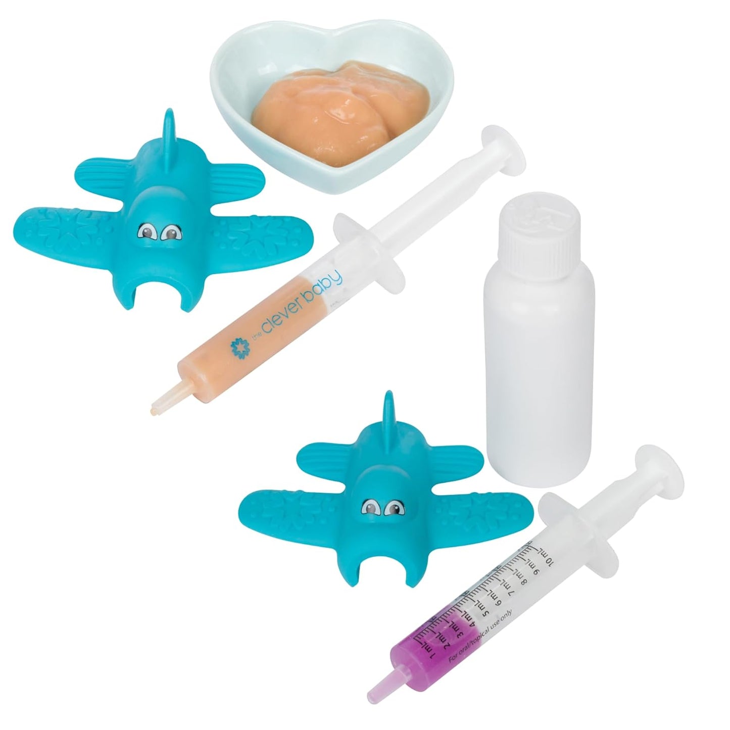 Teether & Medicine Dispenser Duo – Patented 2-in-1 BPA-Free Baby Essential