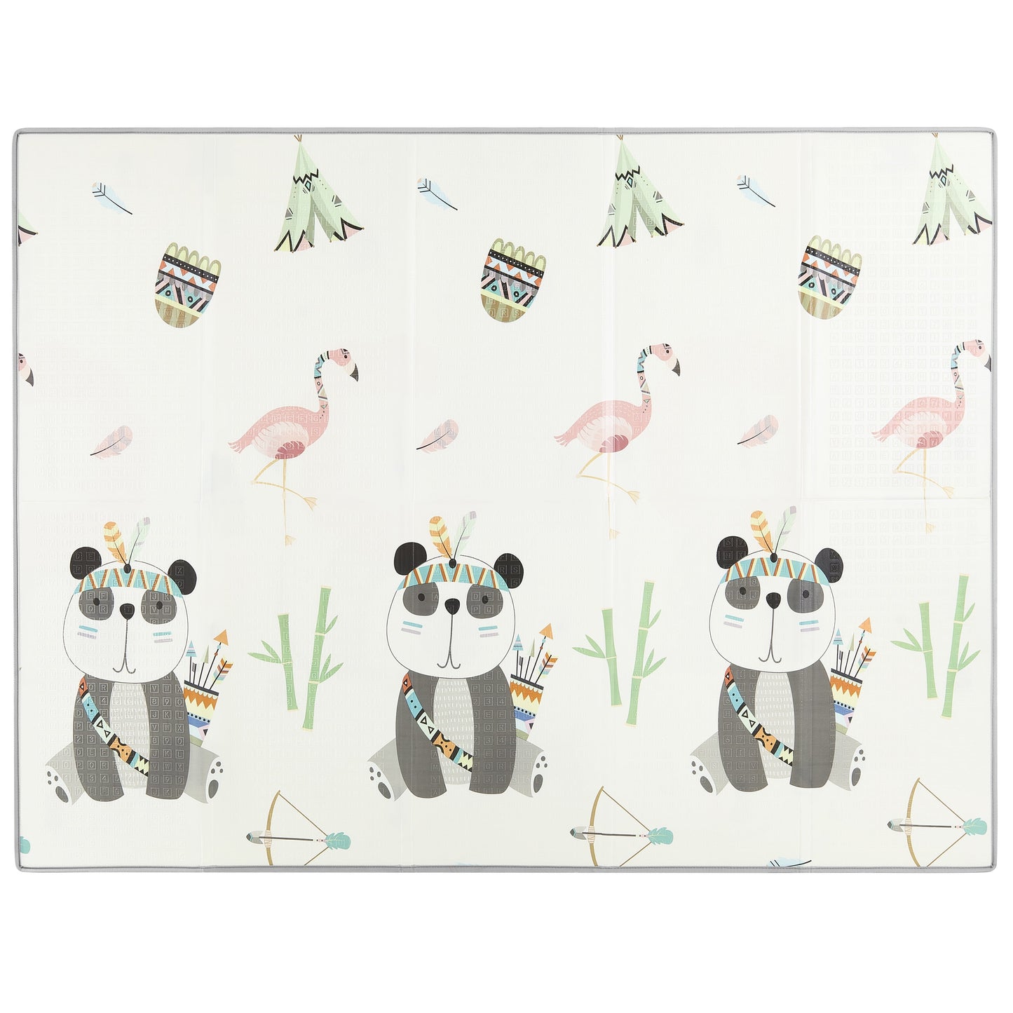 Reversible Foldable Baby Play Mat – Extra Large Thick Foam with Animal Design