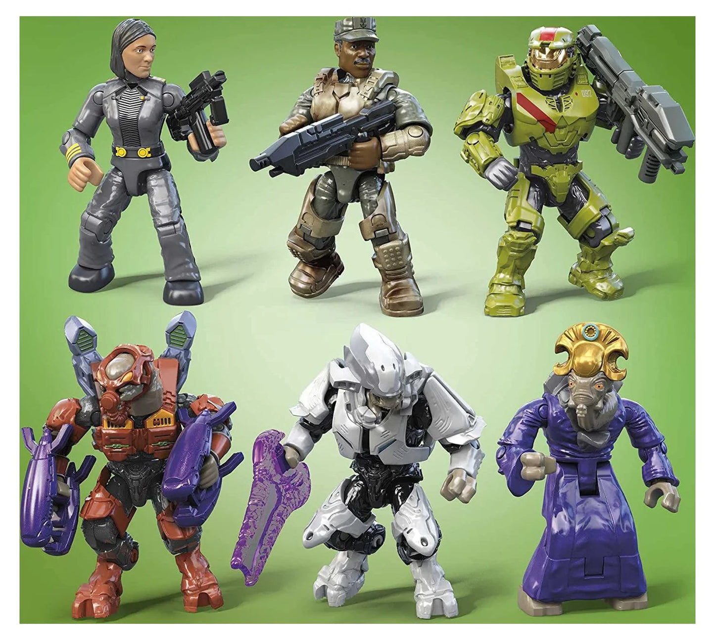 MEGA Halo Building Set – 20th Anniversary Pack with 352 Pieces & Collectible Figures
