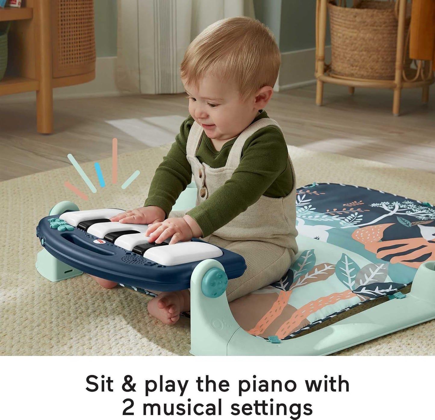 Baby Piano Playmat Gym – Kick & Play Musical Toy for Newborns to Toddlers