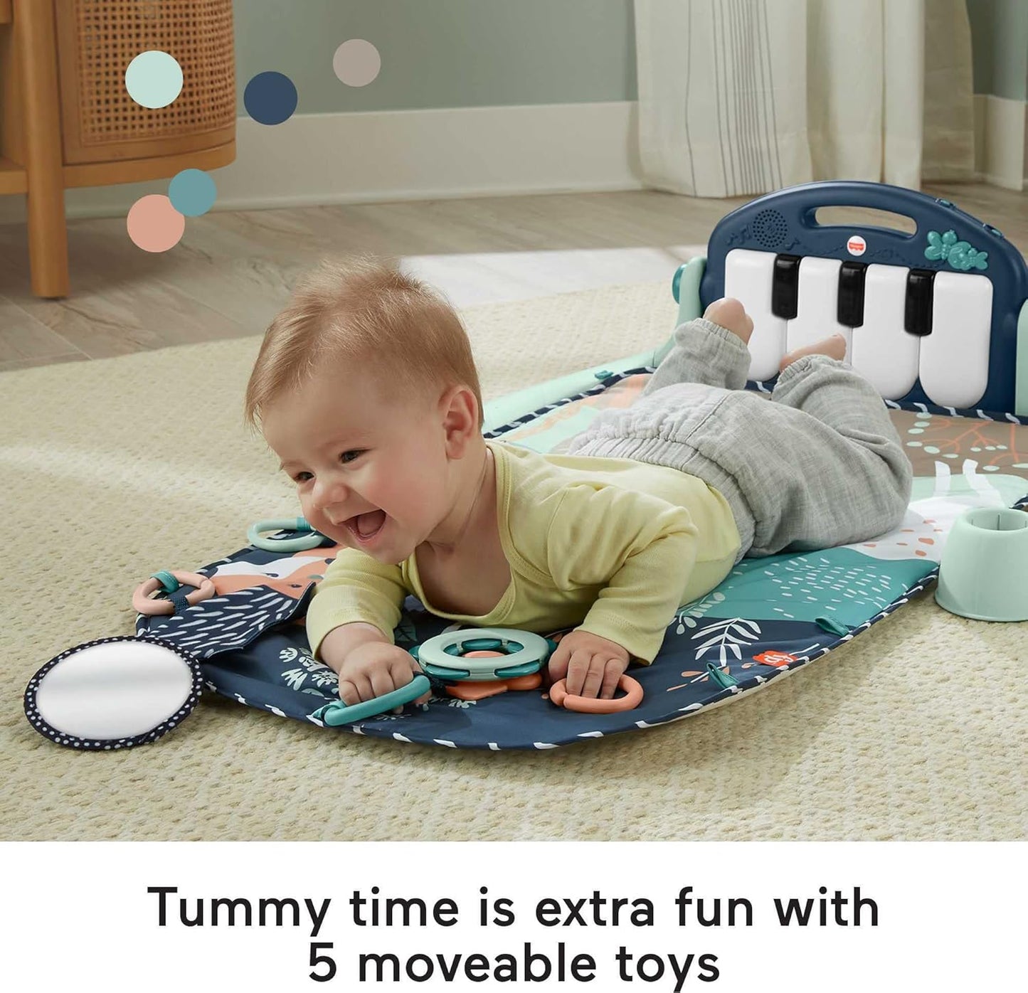 Baby Piano Playmat Gym – Kick & Play Musical Toy for Newborns to Toddlers