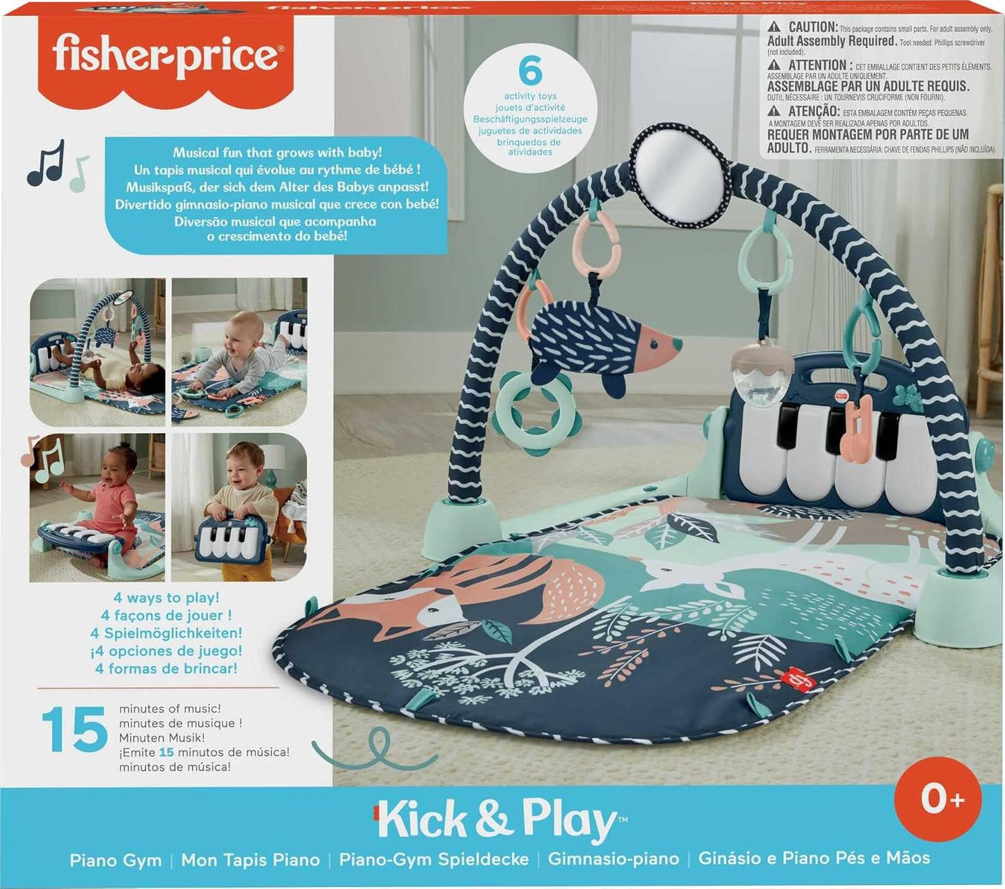Baby Piano Playmat Gym – Kick & Play Musical Toy for Newborns to Toddlers