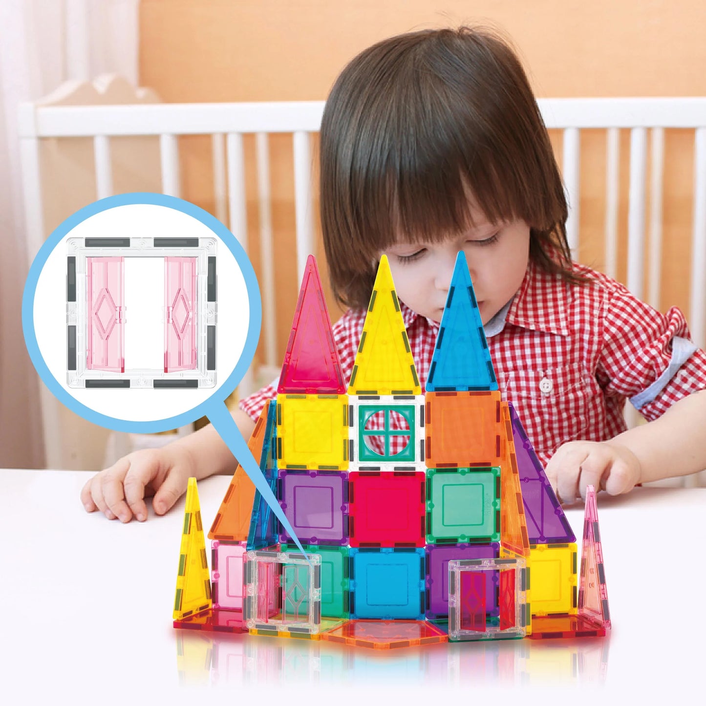  Magnetic Tiles – Rocket Theme  Building Blocks for Kids