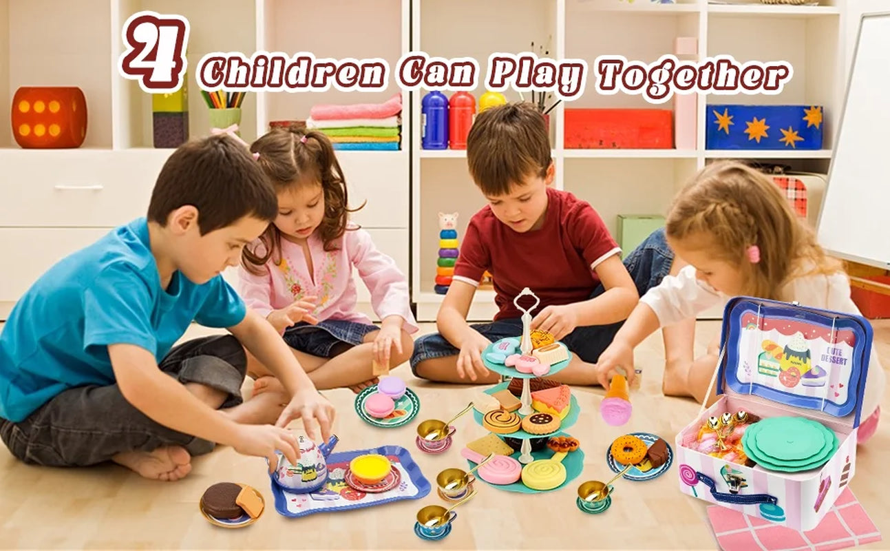 Kids Tea Party Playset – 50-Piece Tea Set for Girls 