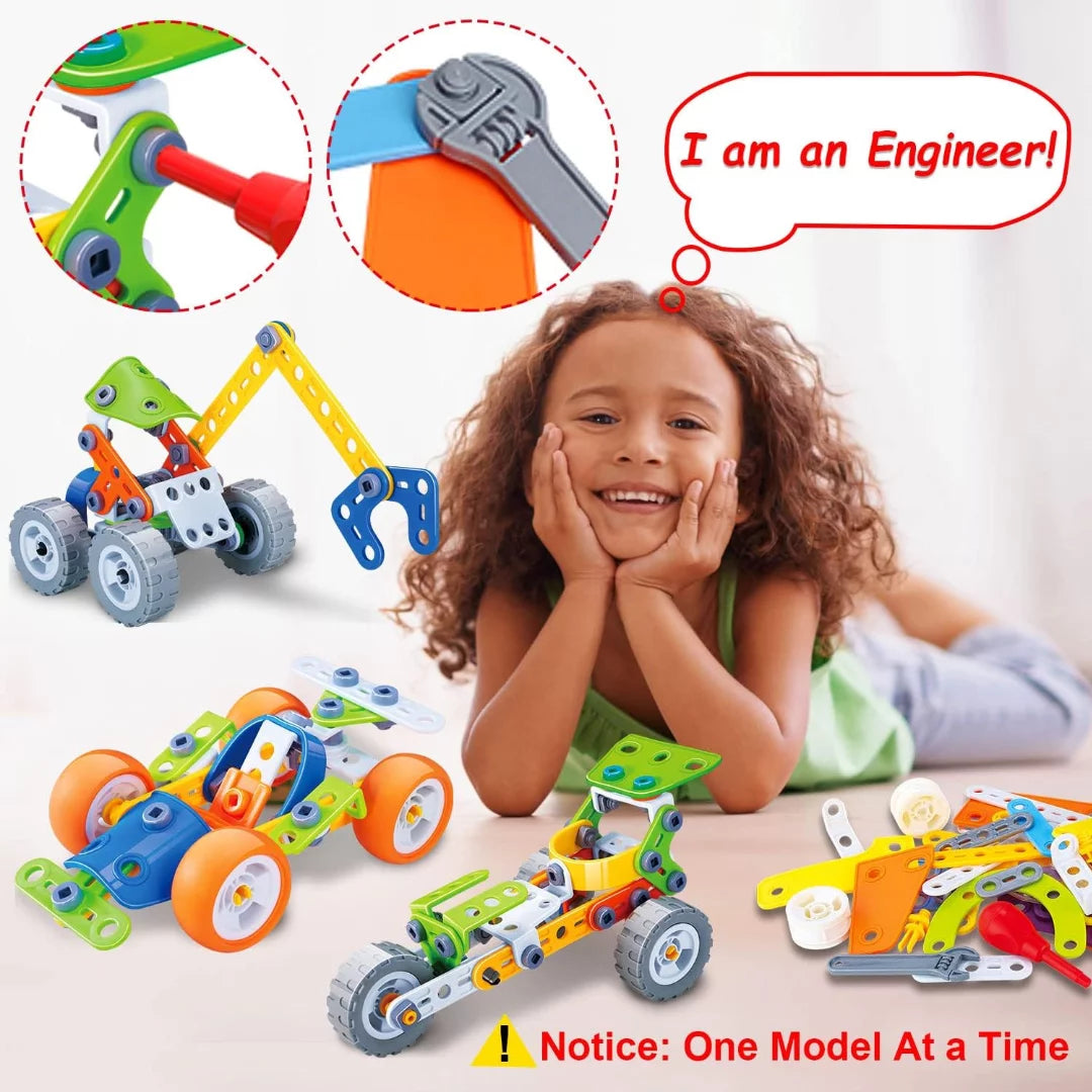 Educational STEM Construction Kit – 10-in-1 Building Toys for Kids 