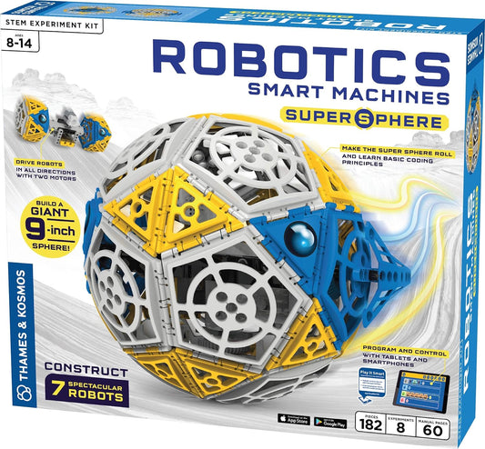 STEM Robotics Kit – Build & Code 9-Inch Robotic Sphere with 6 Additional Models