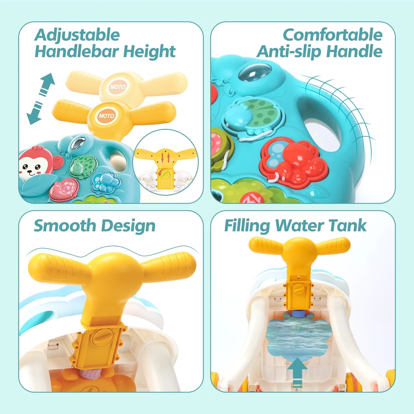 2-in-1 Baby Walker & Musical Activity Table – Sit-to-Stand Learning Toy for Toddlers