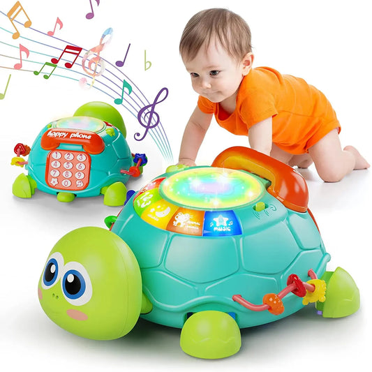 Interactive Turtle Toy for Babies – Musical Light-Up Toy for 1–2 Year Olds