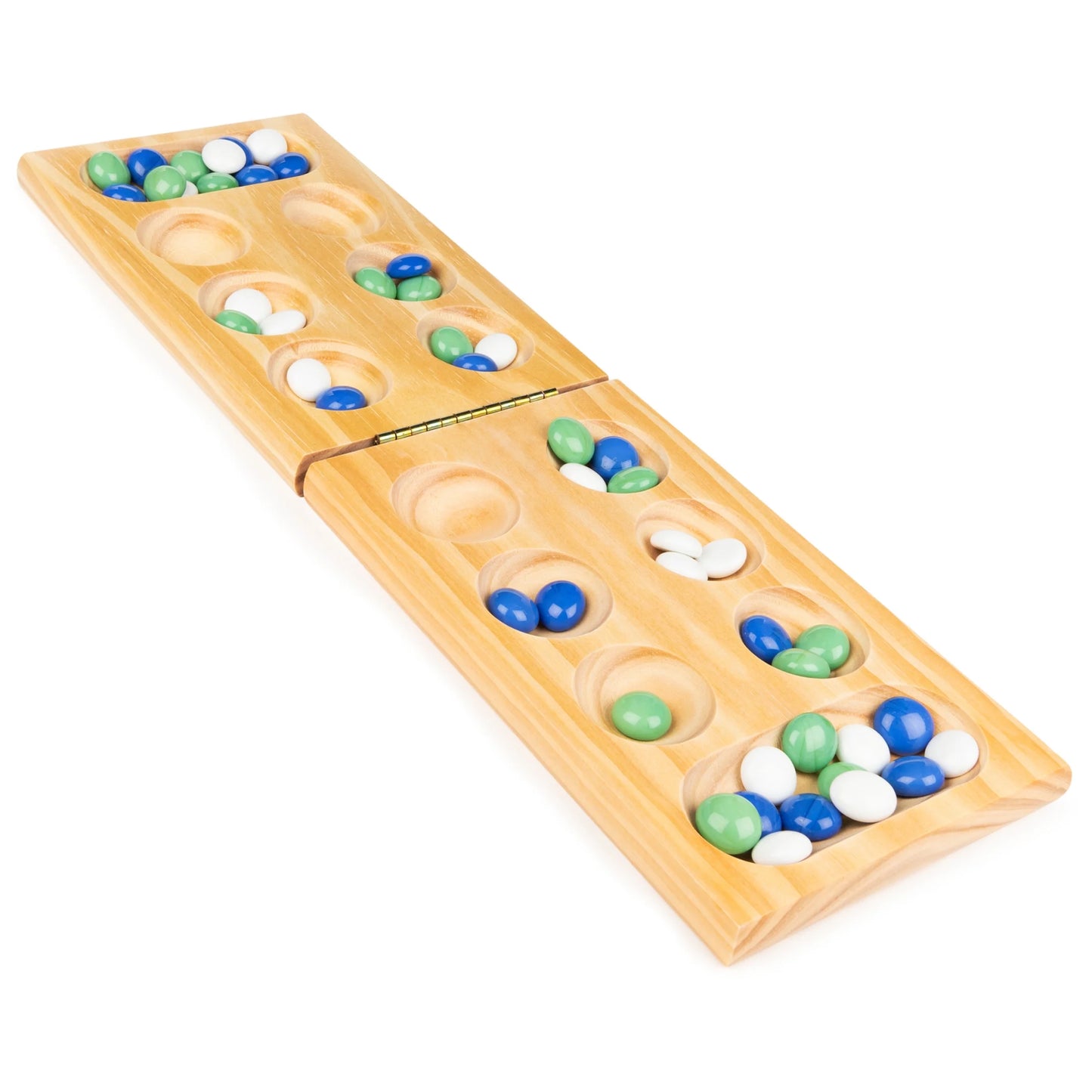 Classic Mancala Game – Wooden Board Strategy Game by Spin Master 