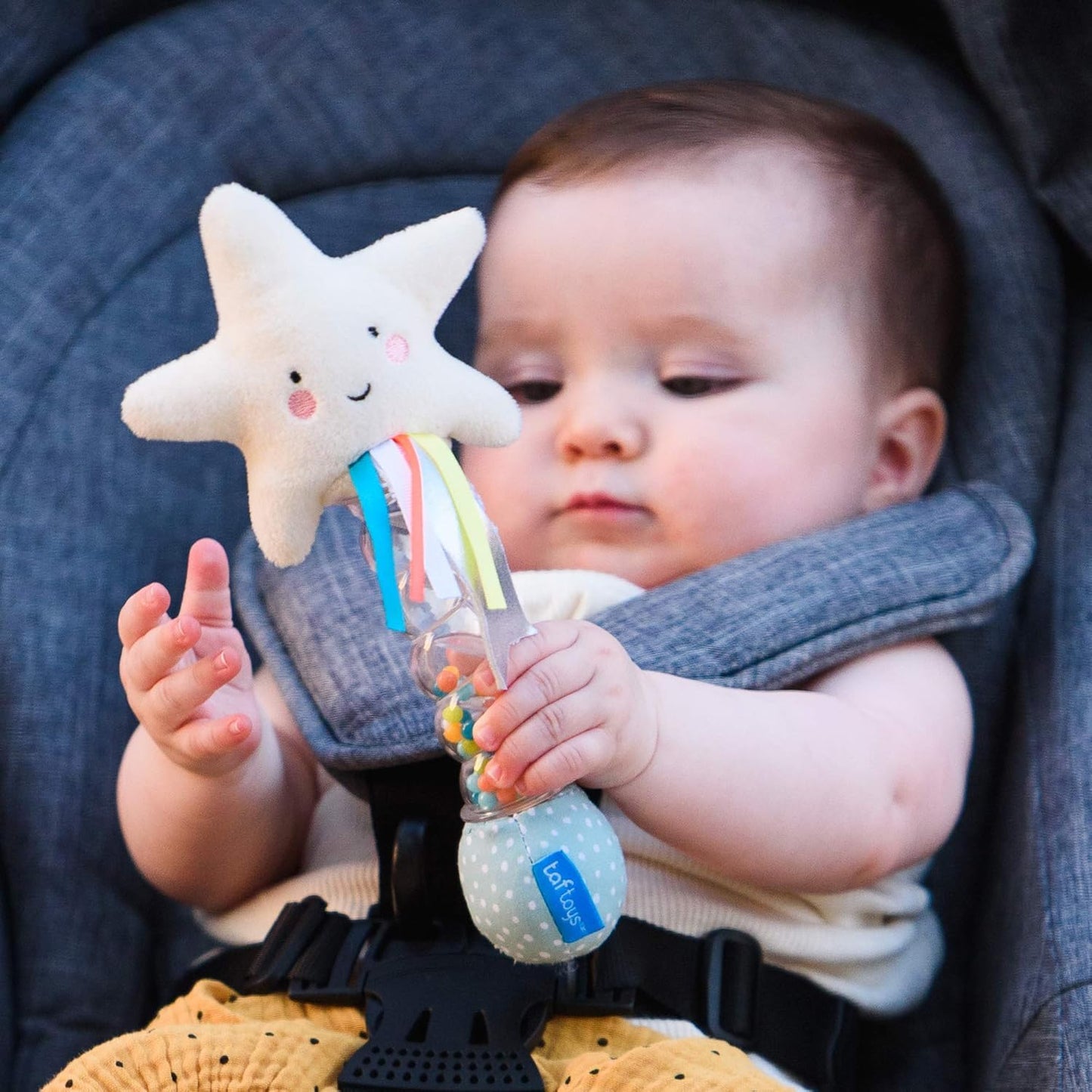 Star Rainstick Rattle – Musical Sensory Toy for Babies & Toddlers