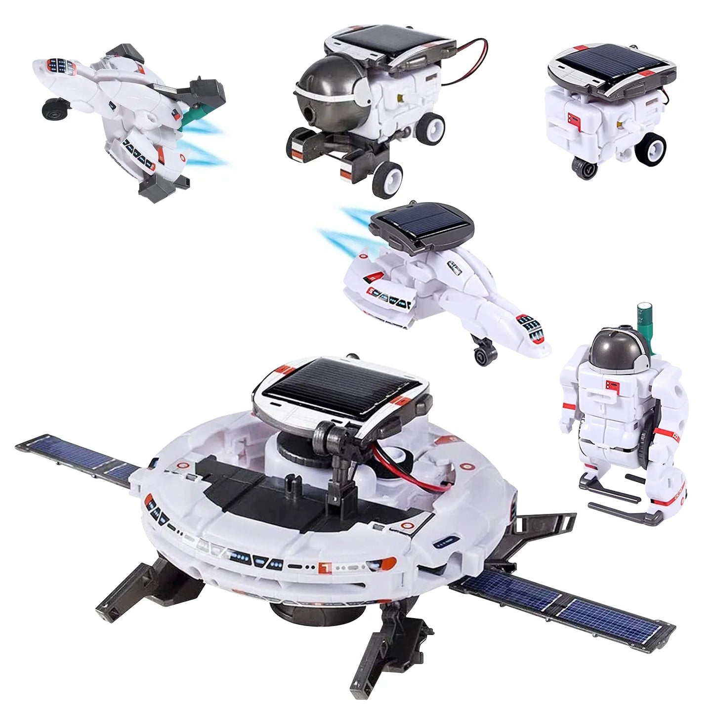 6-in-1 Space STEM Toy – Solar-Powered Robot Building Kit 